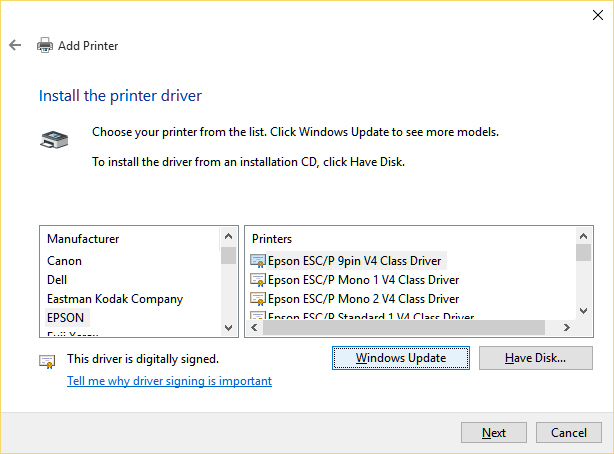 How to install Epson Printers and Scanners Windows 10 Microsoft