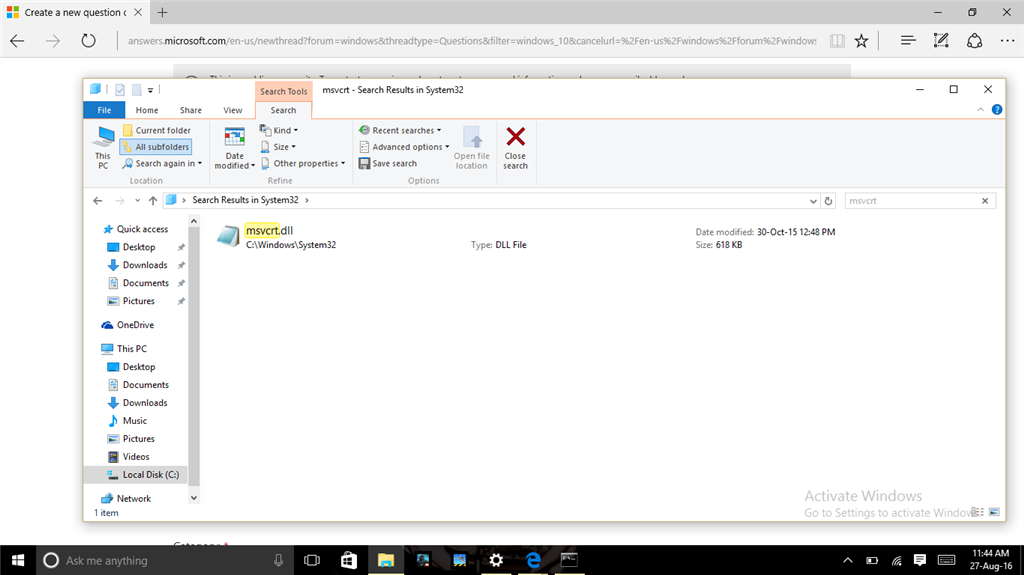 msvcrt.dll file free download How to fix msvcrt. Dll file missing error youtube.