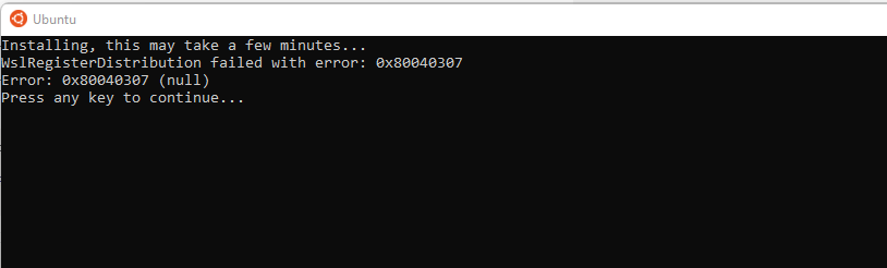 Cannot Run The WSL (ubuntu) In Windows - Microsoft Community