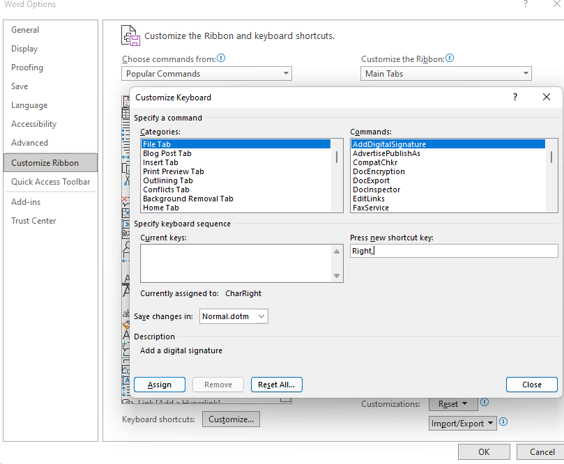 in microsoft word the arrow keys can be used to