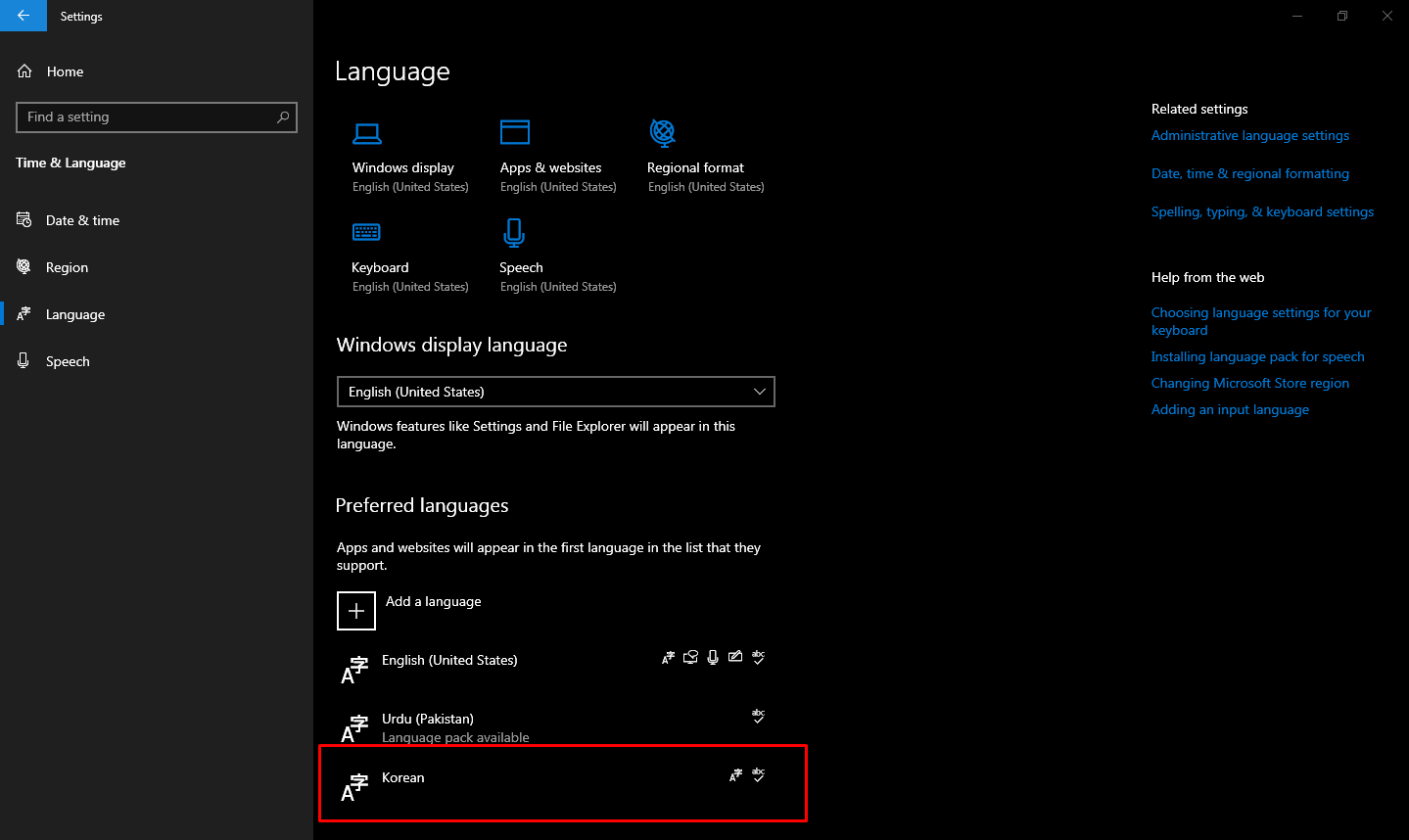 I can't type Korean in Windows 10 - Microsoft Community