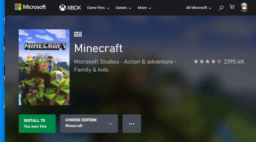 Microsoft-owned Minecraft no longer supported on Microsoft-owned