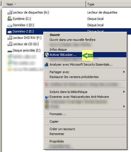 Probleme Avec Bitlocker Cle De Decryptage Crypte Microsoft Community