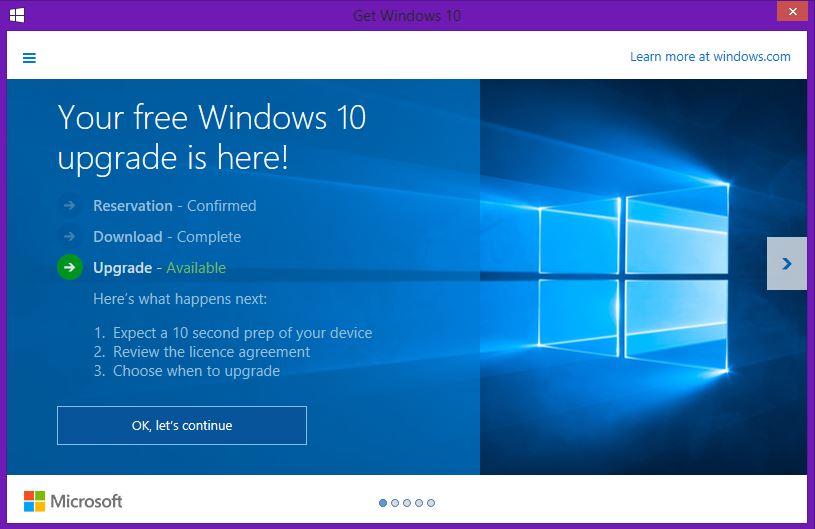 Install windows 10 free upgrade now grayed out