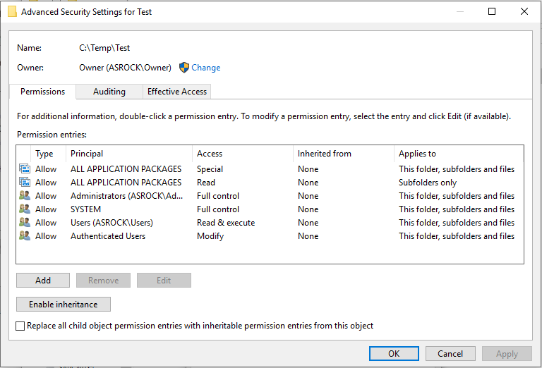 File And Folder Permission Problem In Windows 10 V1809 Microsoft Community
