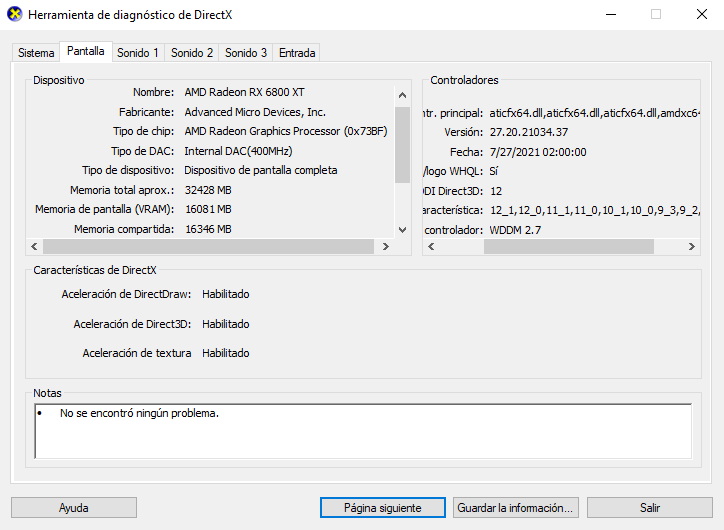 Controlador de graficos 2024 amd windows 10