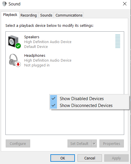 Først nyhed overdrive Bluetooth Headphones Connect but do not show as Audio Device - Microsoft  Community