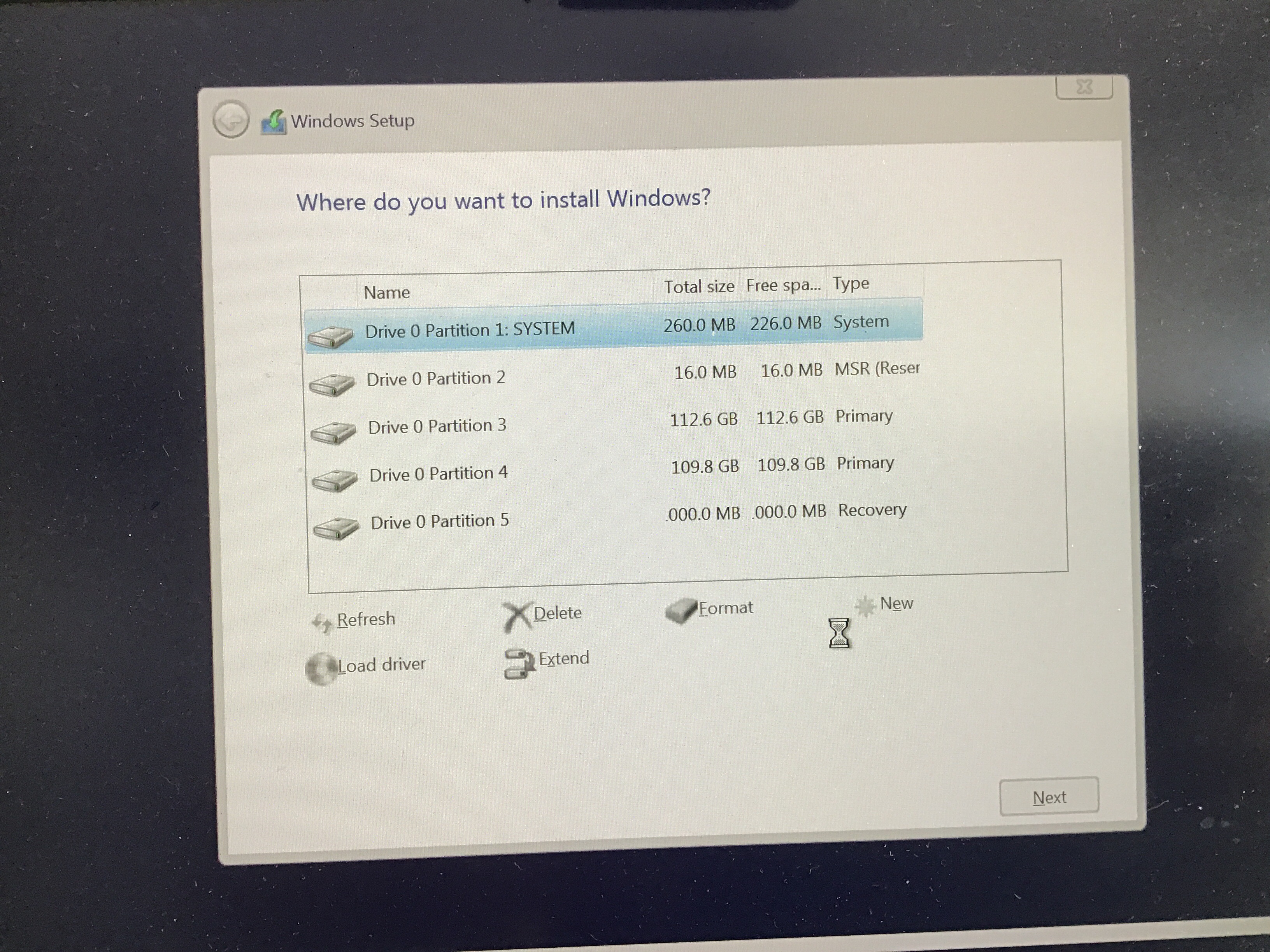 Can’t Delete/format The Selected Partition When Installing Win10 From ...