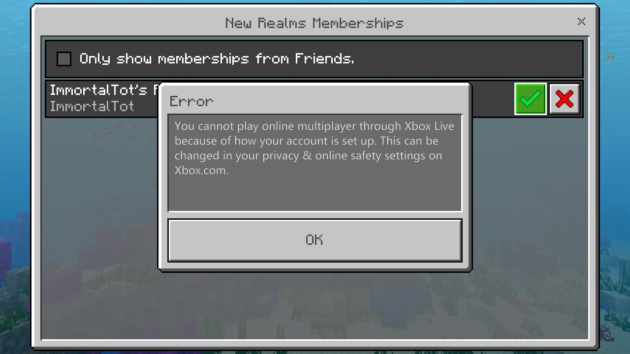 You cannot play online multiplayer because of how your Microsoft -  Microsoft Community