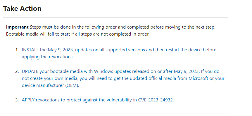 KB5025885: How To Manage The Windows Boot Manager Revocations For ...