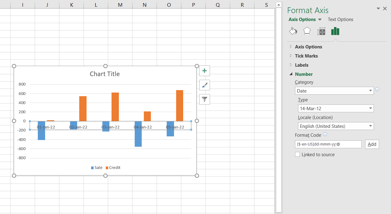 Changing the Horizontal Axis from Date to Text (MMM) - Microsoft Community