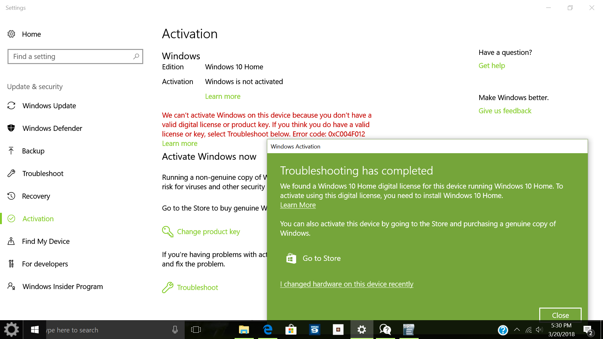 Activating Windows 10 Microsoft Community