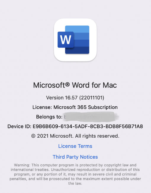 microsoft word mac icon