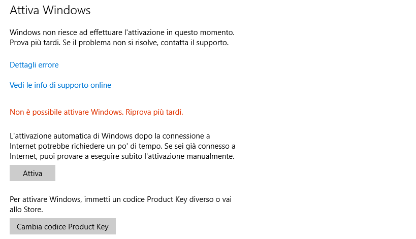 Problema Licenza e Attivazione di Windows - Microsoft Community