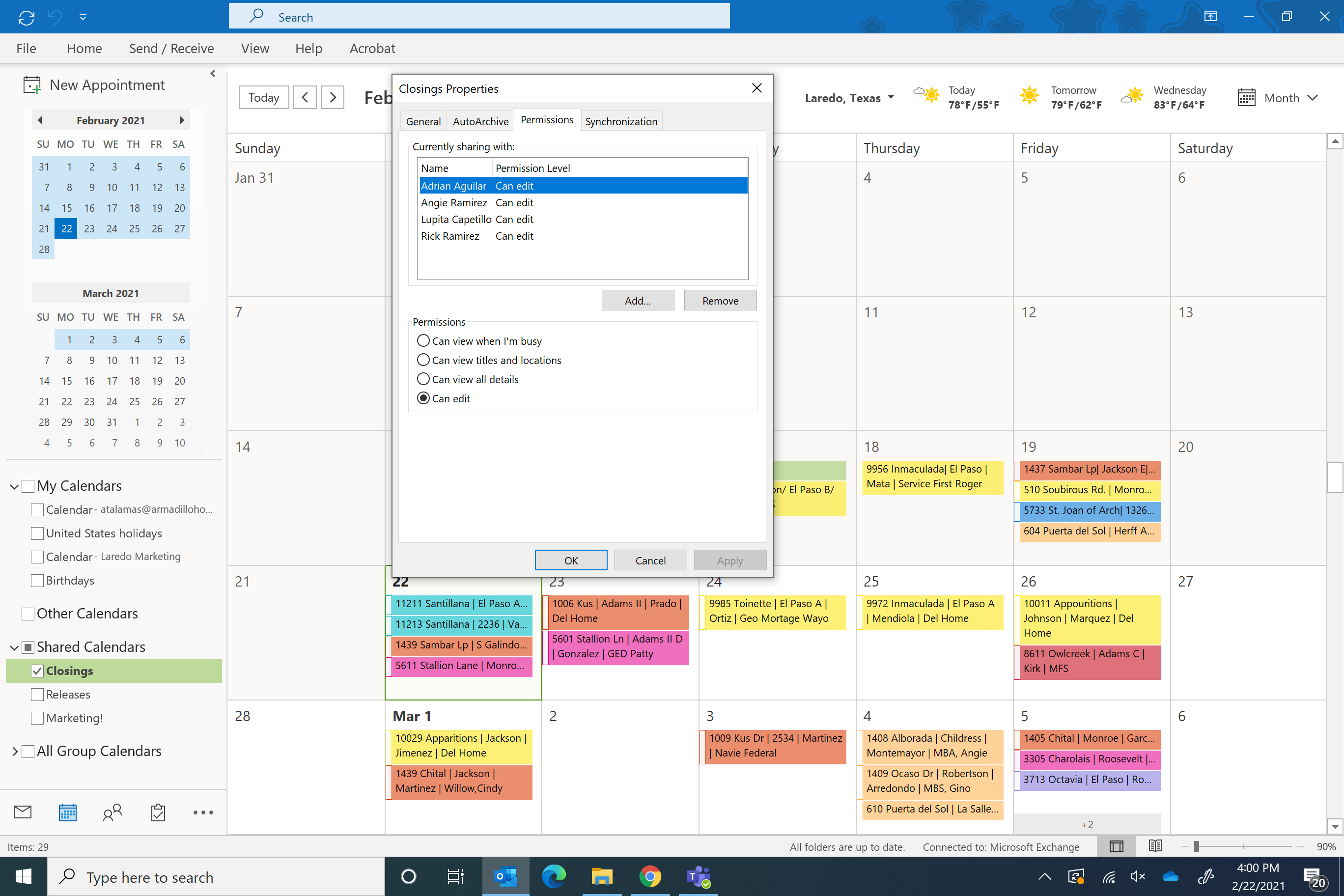 Shared Calendar Changing Owner And Categorize Microsoft Community