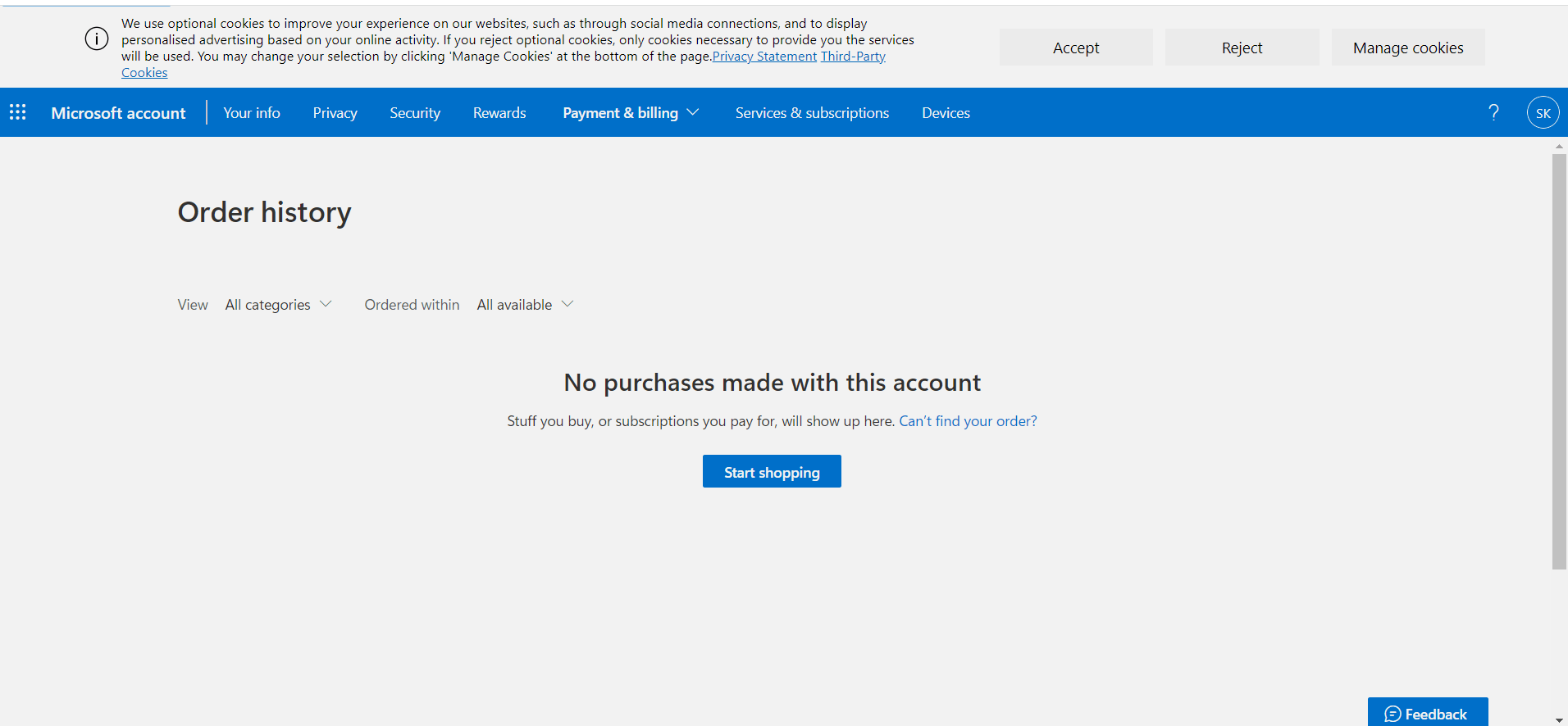 Track my Microsoft Rewards orders - Microsoft Support