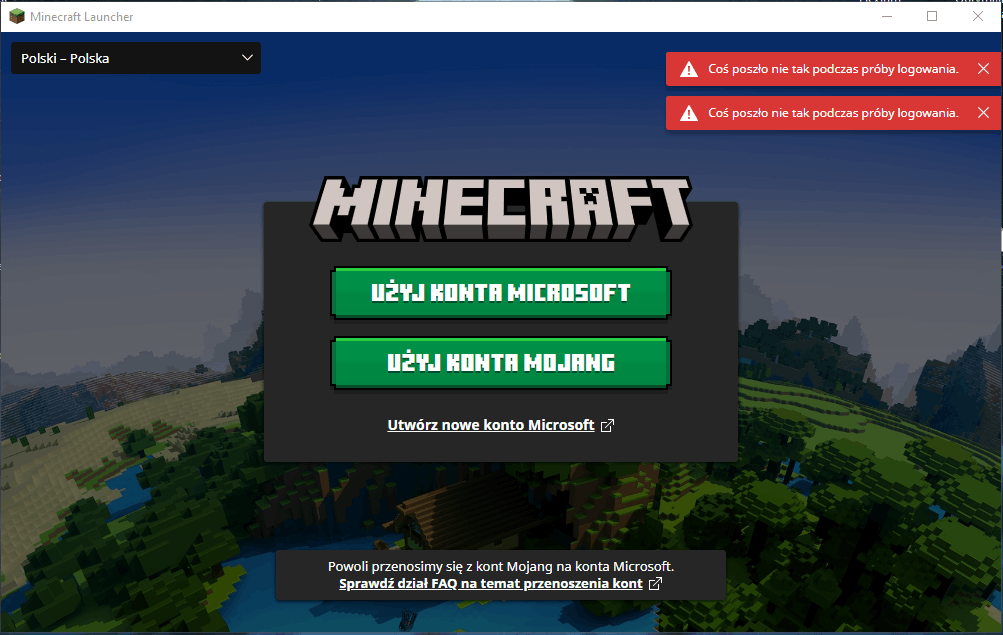 Minecraft Launcher - główne okno, download.net.pl