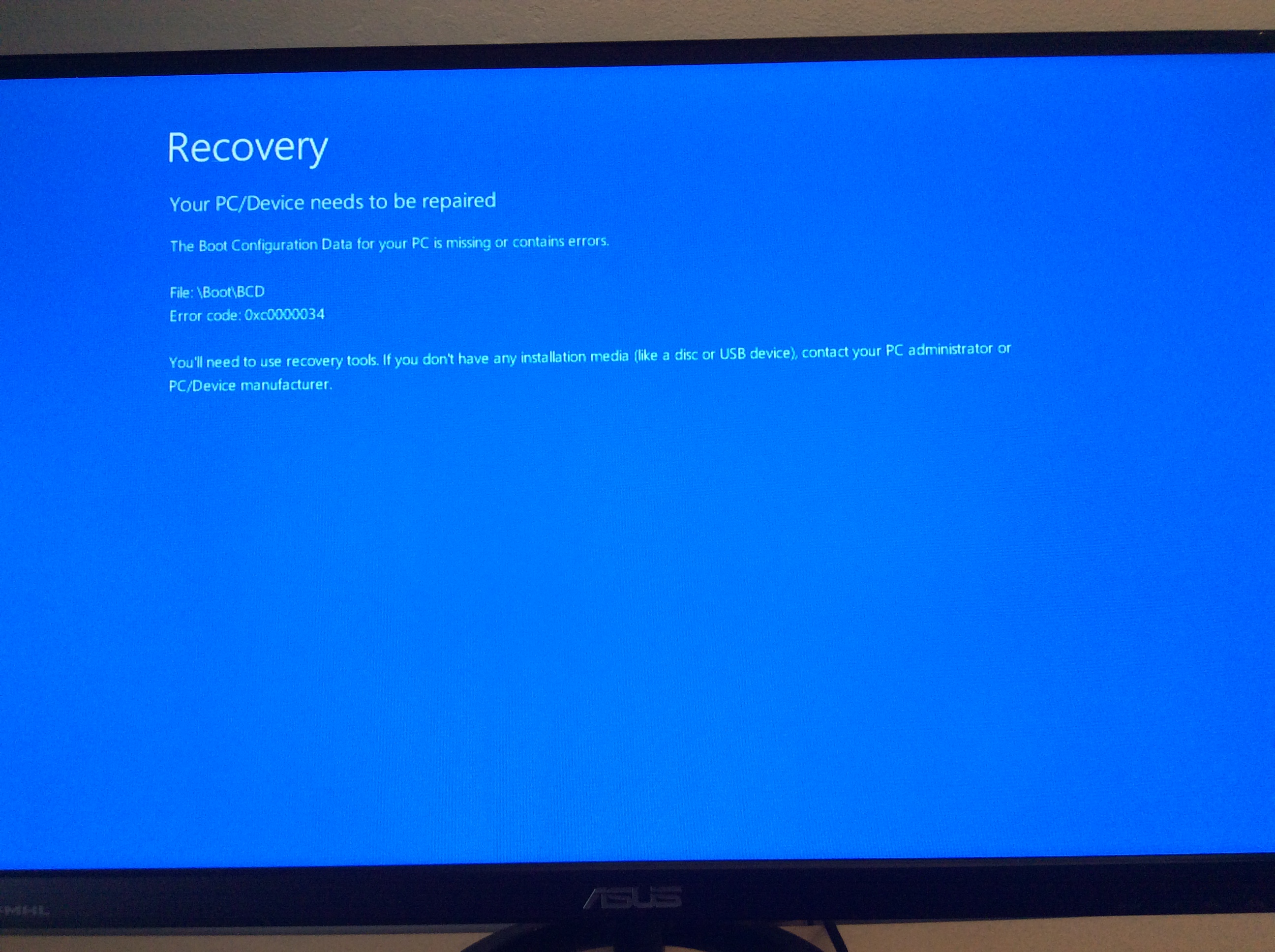 С английского на русский device. Ошибка Recovery your PC needs to be Repaired. Recovery your PC/device needs to be Repaired. Ошибка 0xc0000034. Recovery your PC device needs to be Repaired Windows 10 0xc000000f.