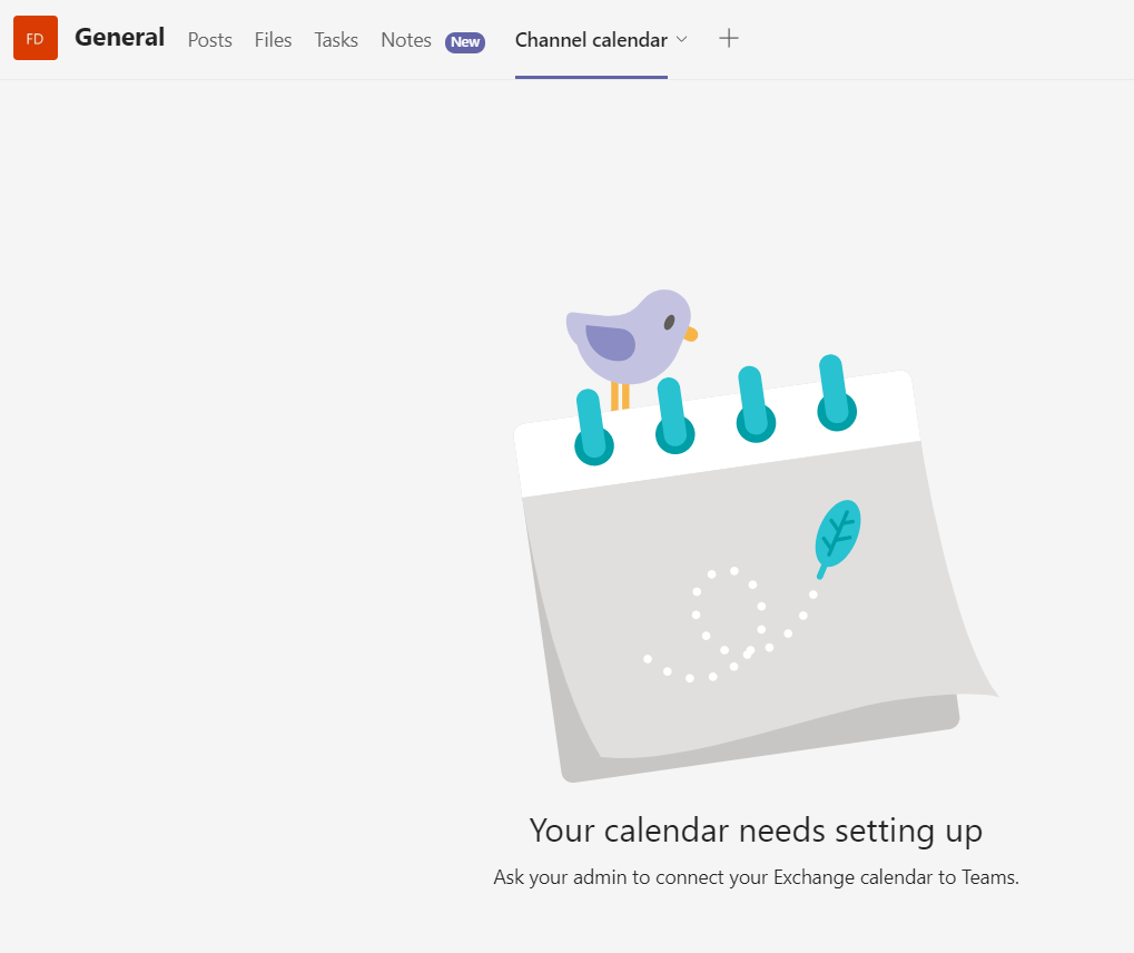 Ask Your Admin To Connect Your Exchange Calendar To Teams