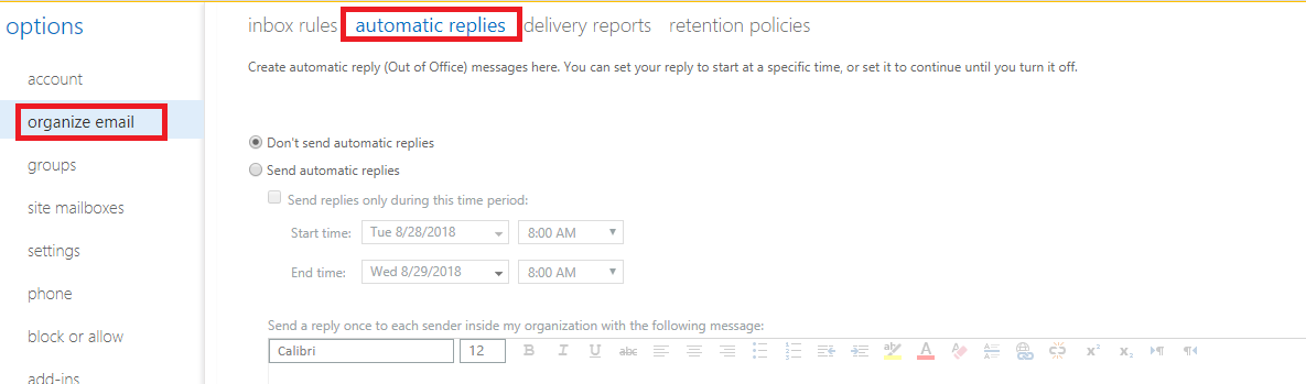 Get and Set Automatic Replies like OOF with Microsoft Graph