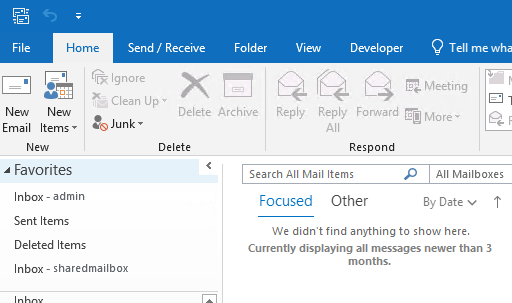 Outlook Office 365 inbox favorite issue - Microsoft Community