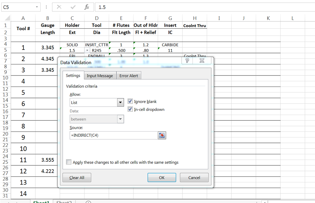 Excel - blanking dependent drop-down cells when another cell blanked ...