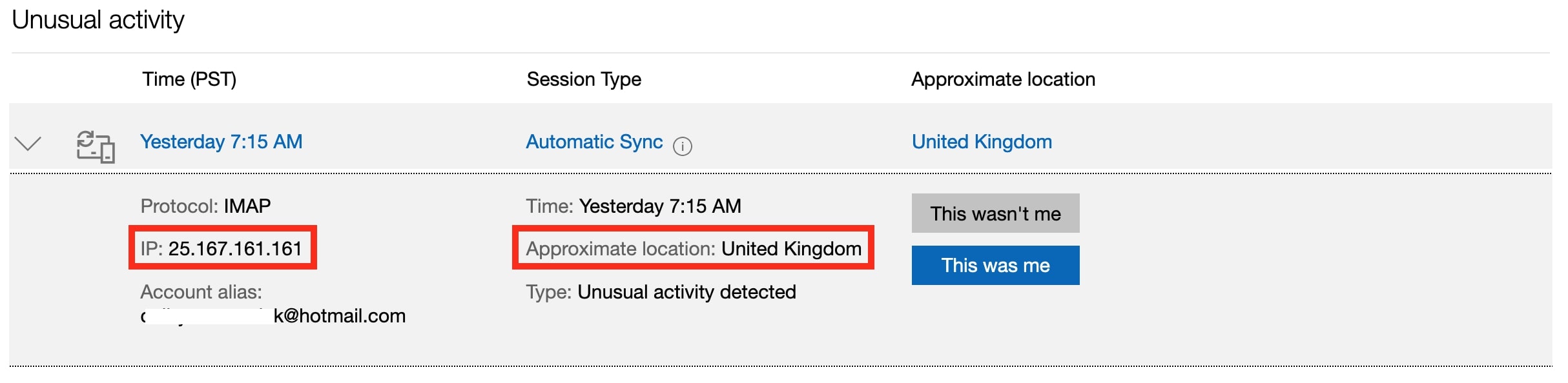 Someone Trying To Hack And Sync My Hotmail Outlook Account - Microsoft ...