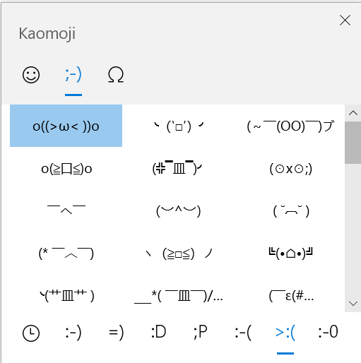 How to add kaomoji using touch-keyboard (windows 10)? - Microsoft Community