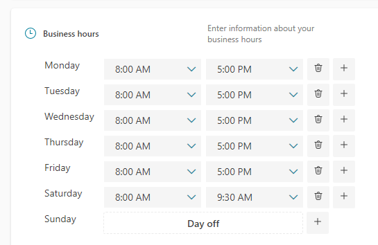 Microsoft Bookings is allowing meeting times outside of the set hours ...