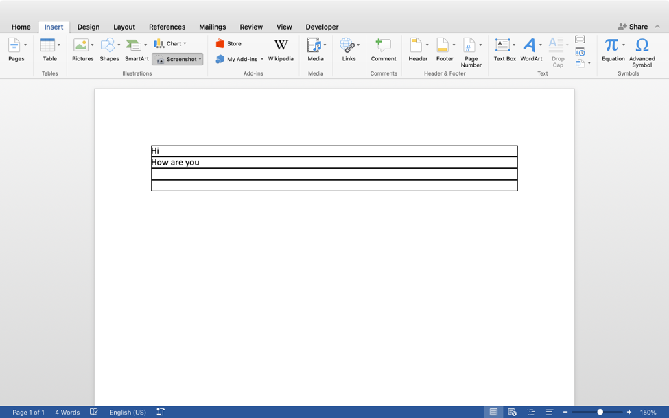 Microsoft Word 2018 mac