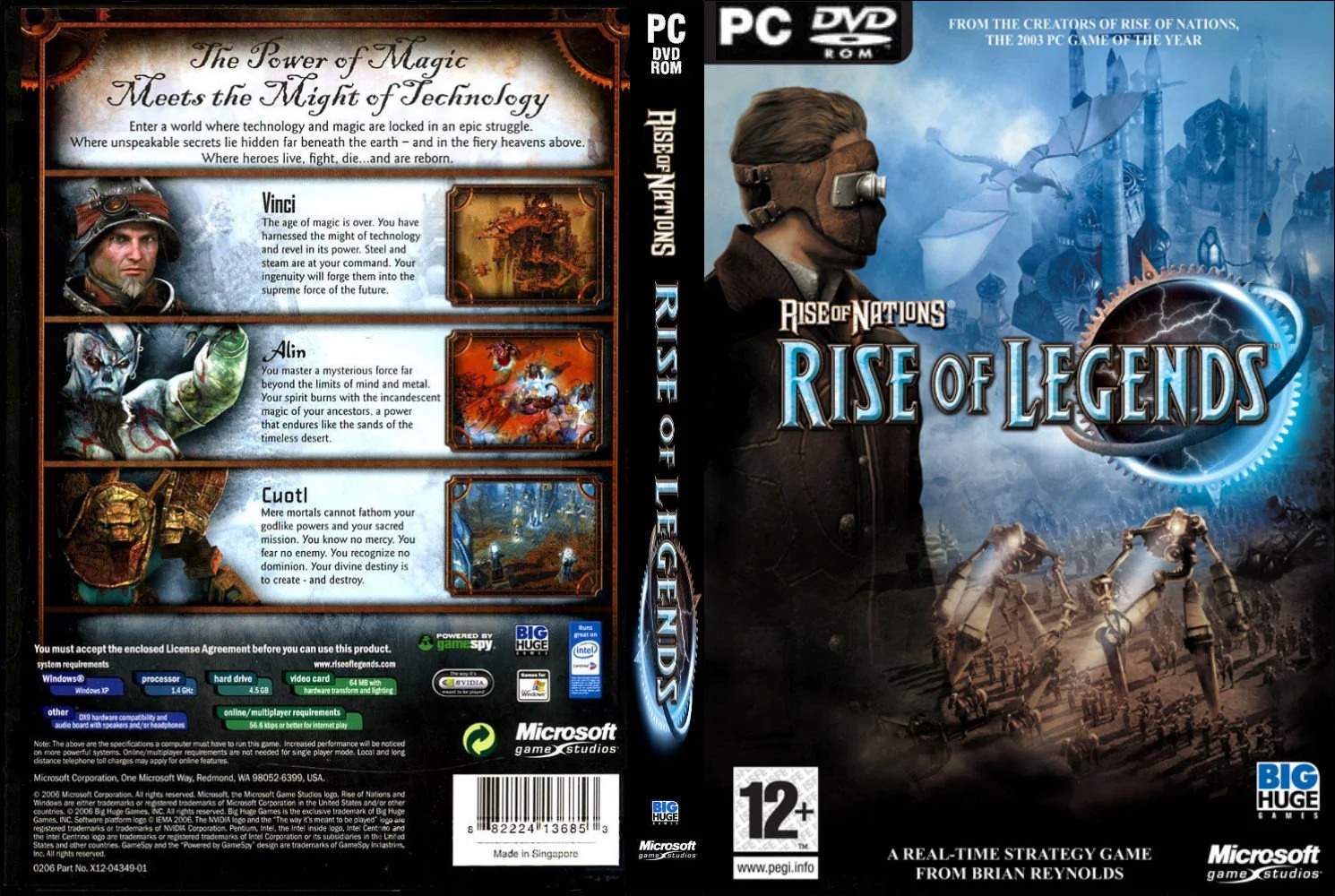Rise of nations rise of legends PC Game 