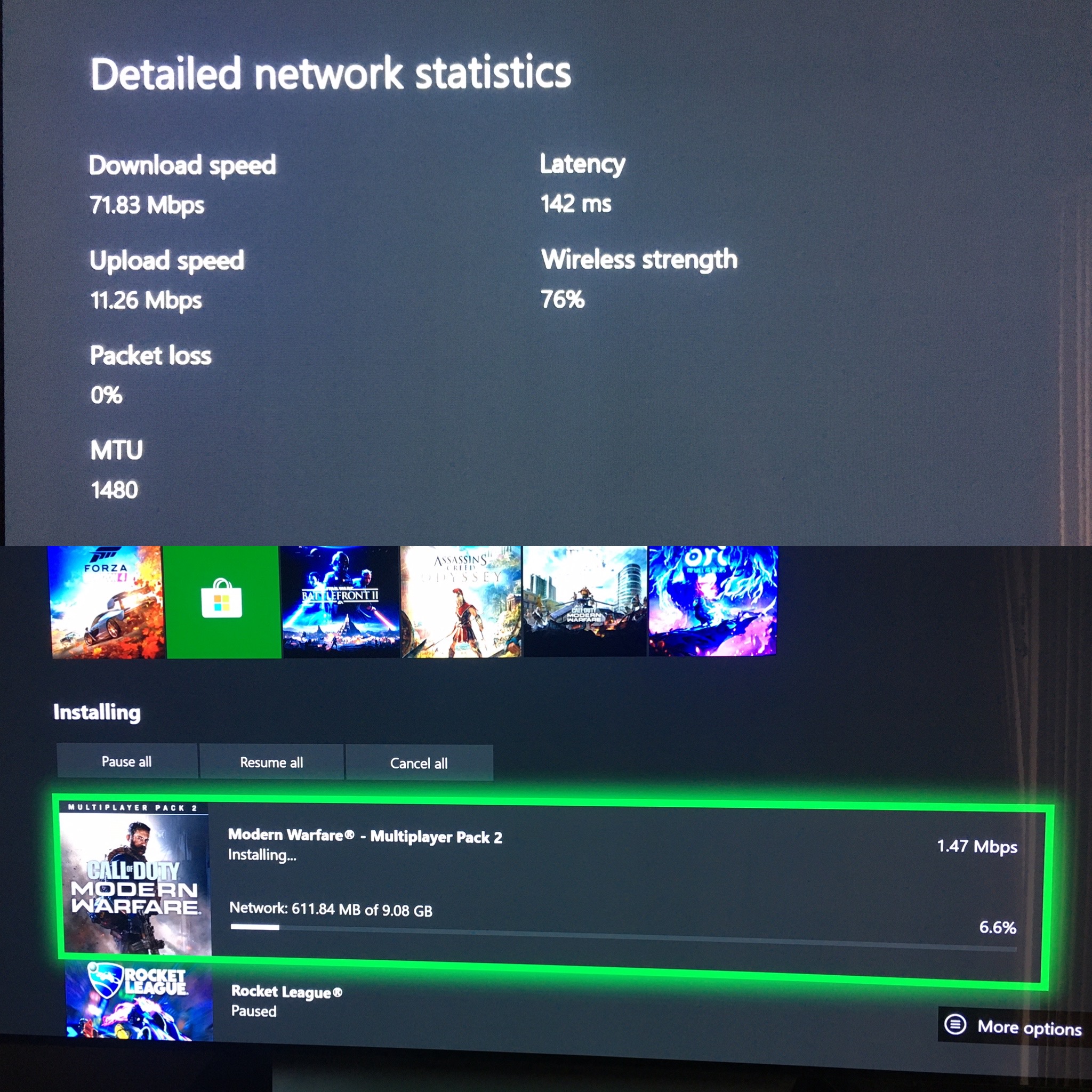 games download slow on xbox one