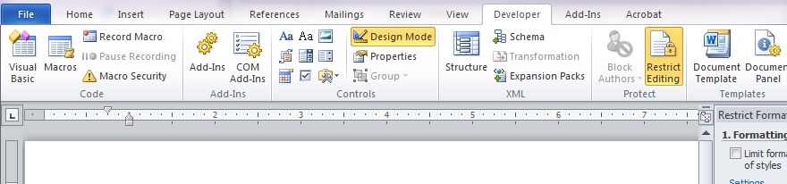 Can't turn off Design Mode - Microsoft Community