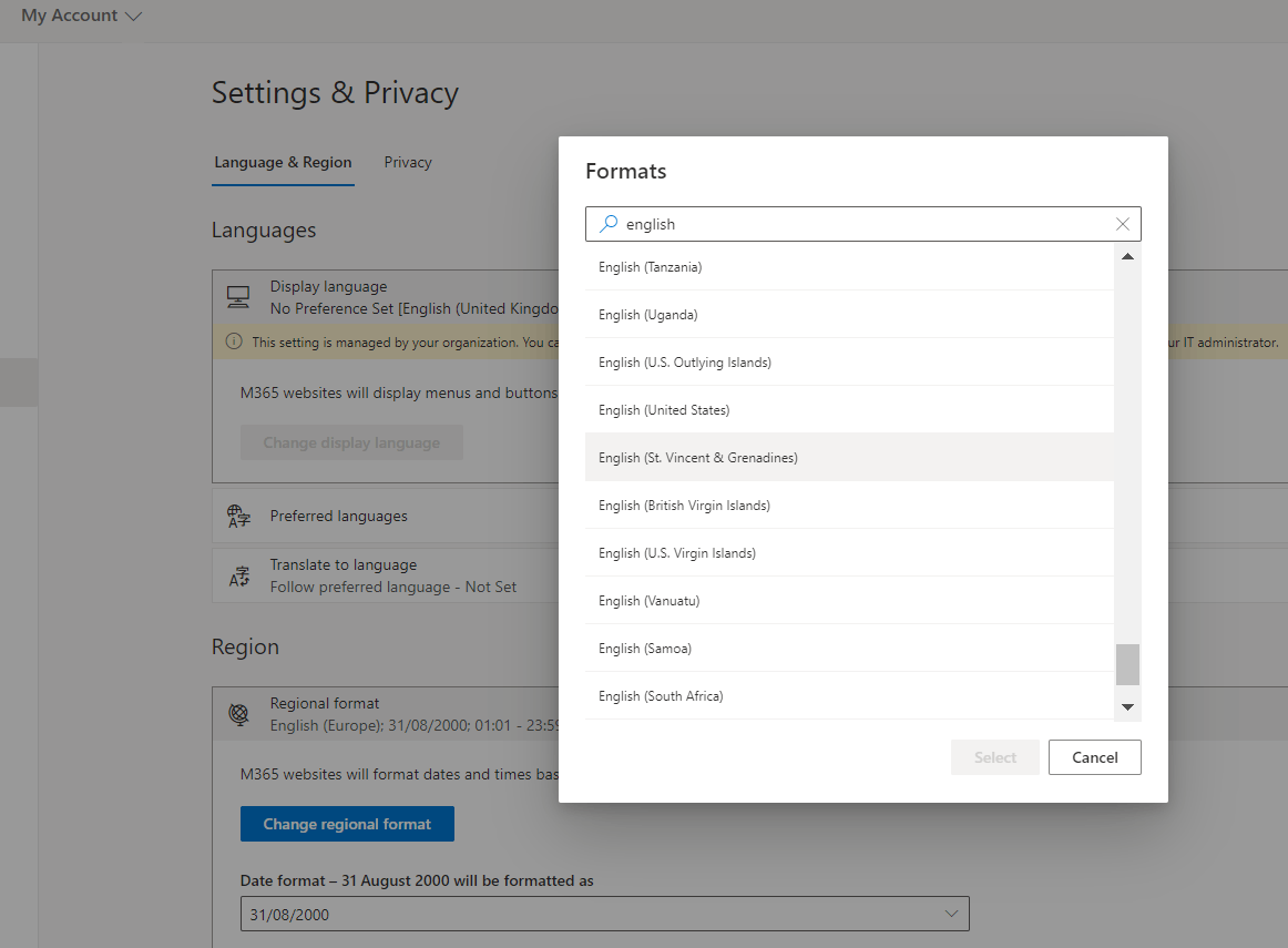 Project Online Date Formatting Still Incorrect Even After I Changed My ...