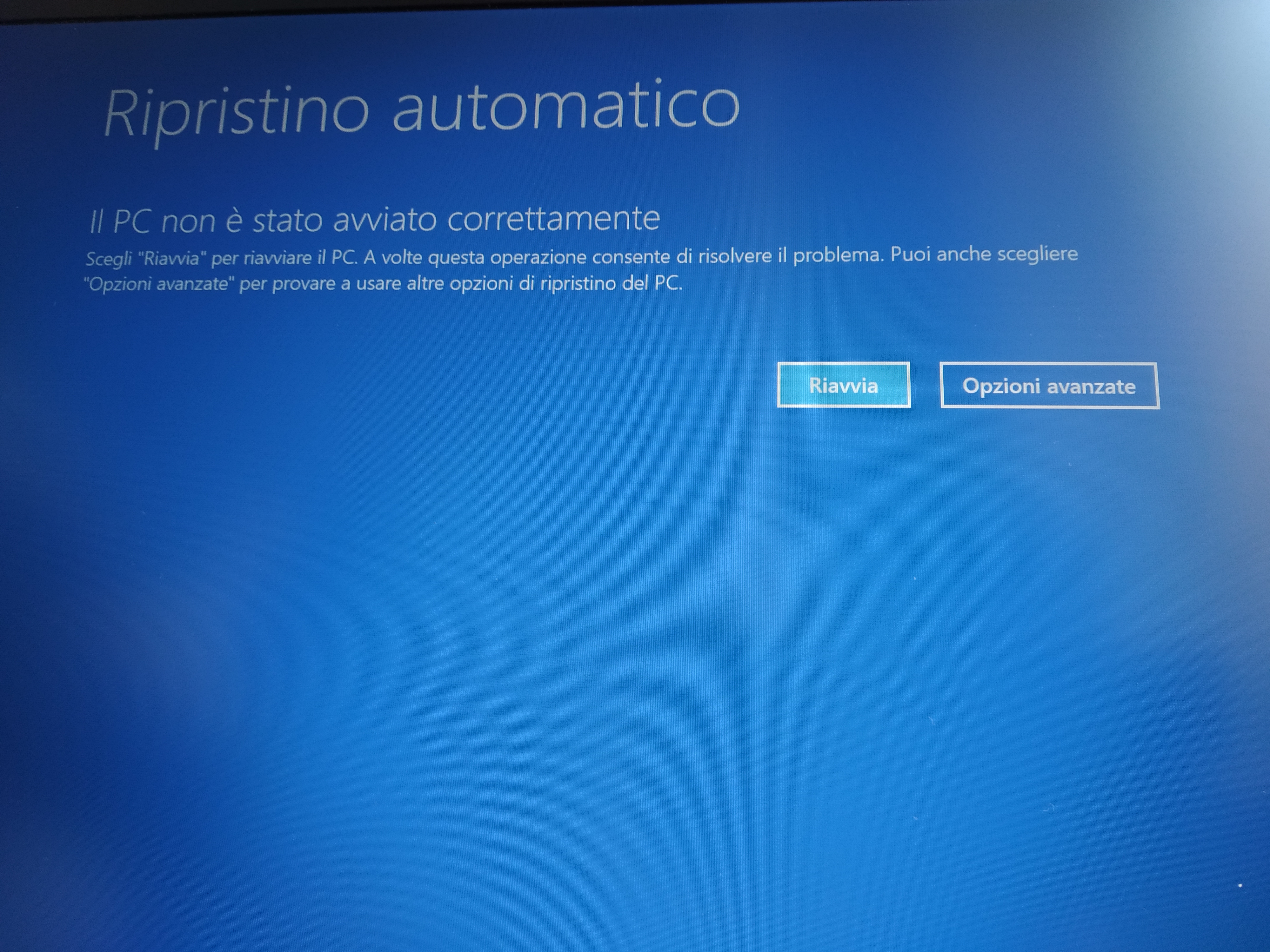 Windows 10 Non Si Avvia Dopo Lultimo Aggiornamento Microsoft Community