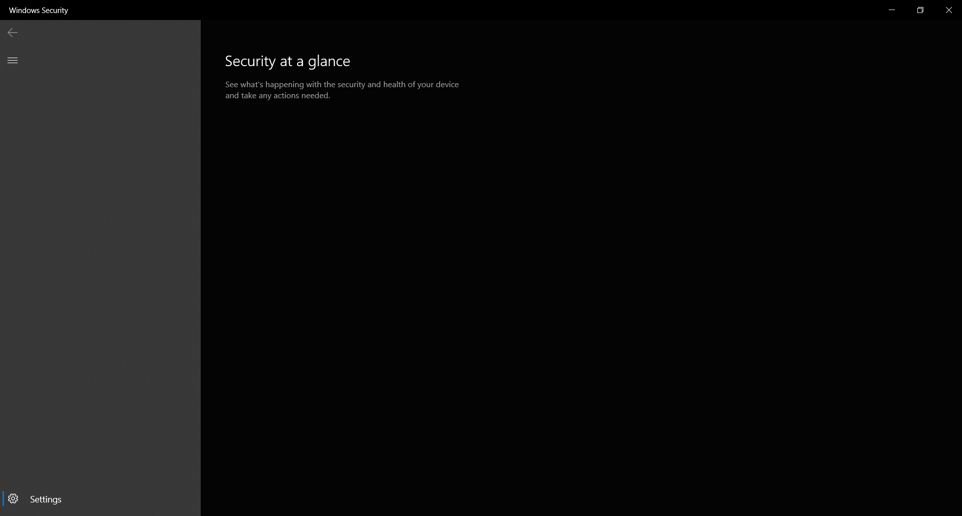 Windows Security Is Blank - Microsoft Community