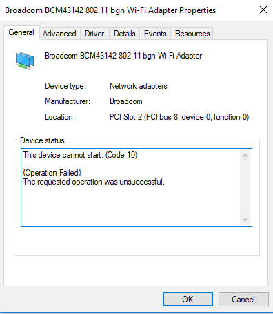 Broadcom Wifi Adapter Issues Microsoft Community