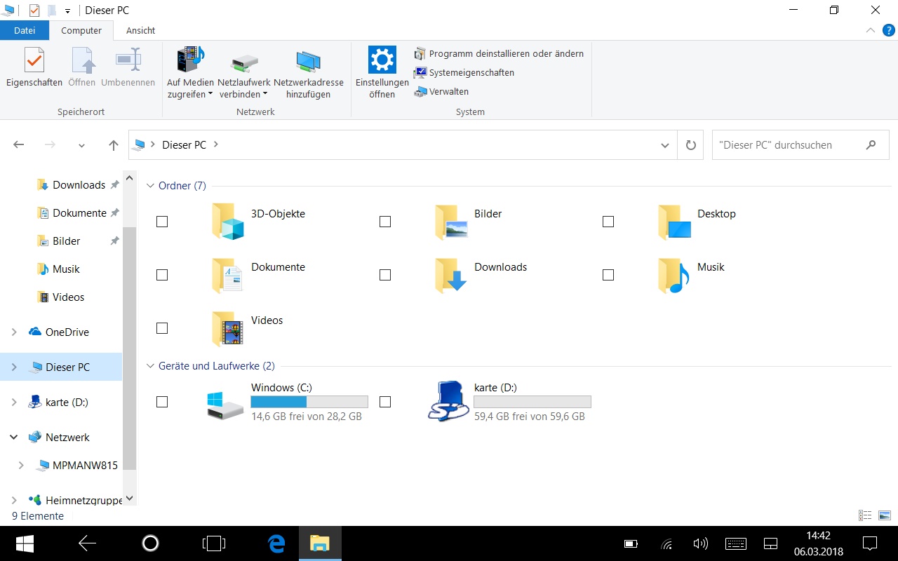 Windows 10 Sicherheitsupdates auf Tablet