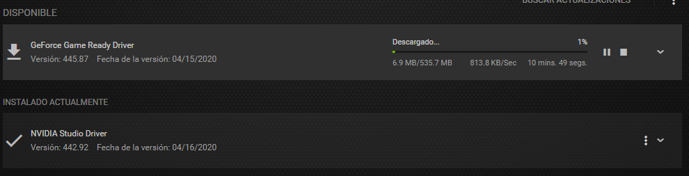 No se puede descargar el controlador recomendado discount nvidia