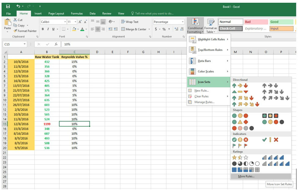 Conditional Formatting Icons - Microsoft Community