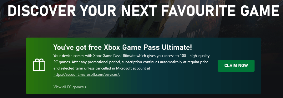 Xbox Game Pass Ultimate 1 month TRIAL at a good price