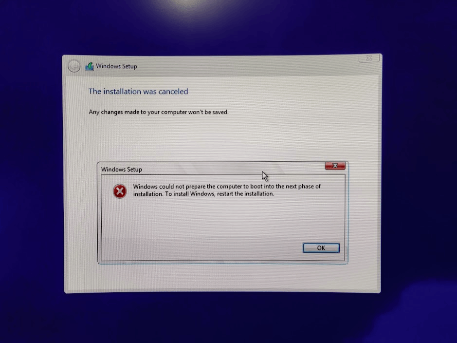 windows 11 24h2 error installing