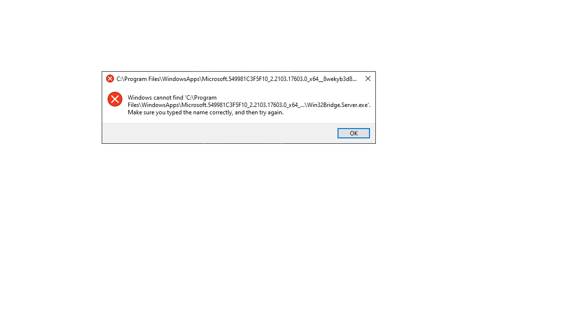 Windows cannot find 'C:\Windows\system32\cmd.exe' - Microsoft Community