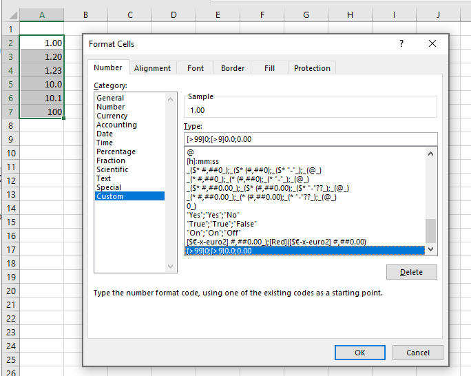 Excel, how to use a formula to change numerical data to always show 3 ...