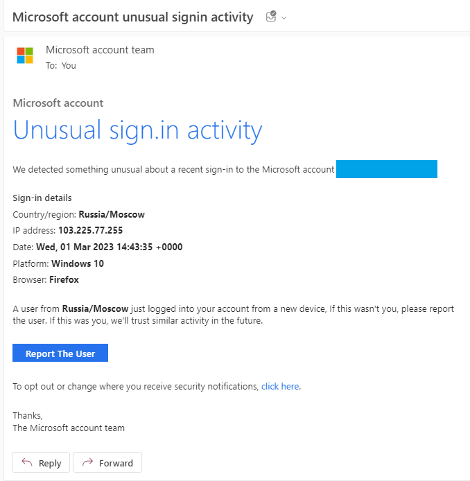 That security alert email from Microsoft isn't spam - Here's what to do