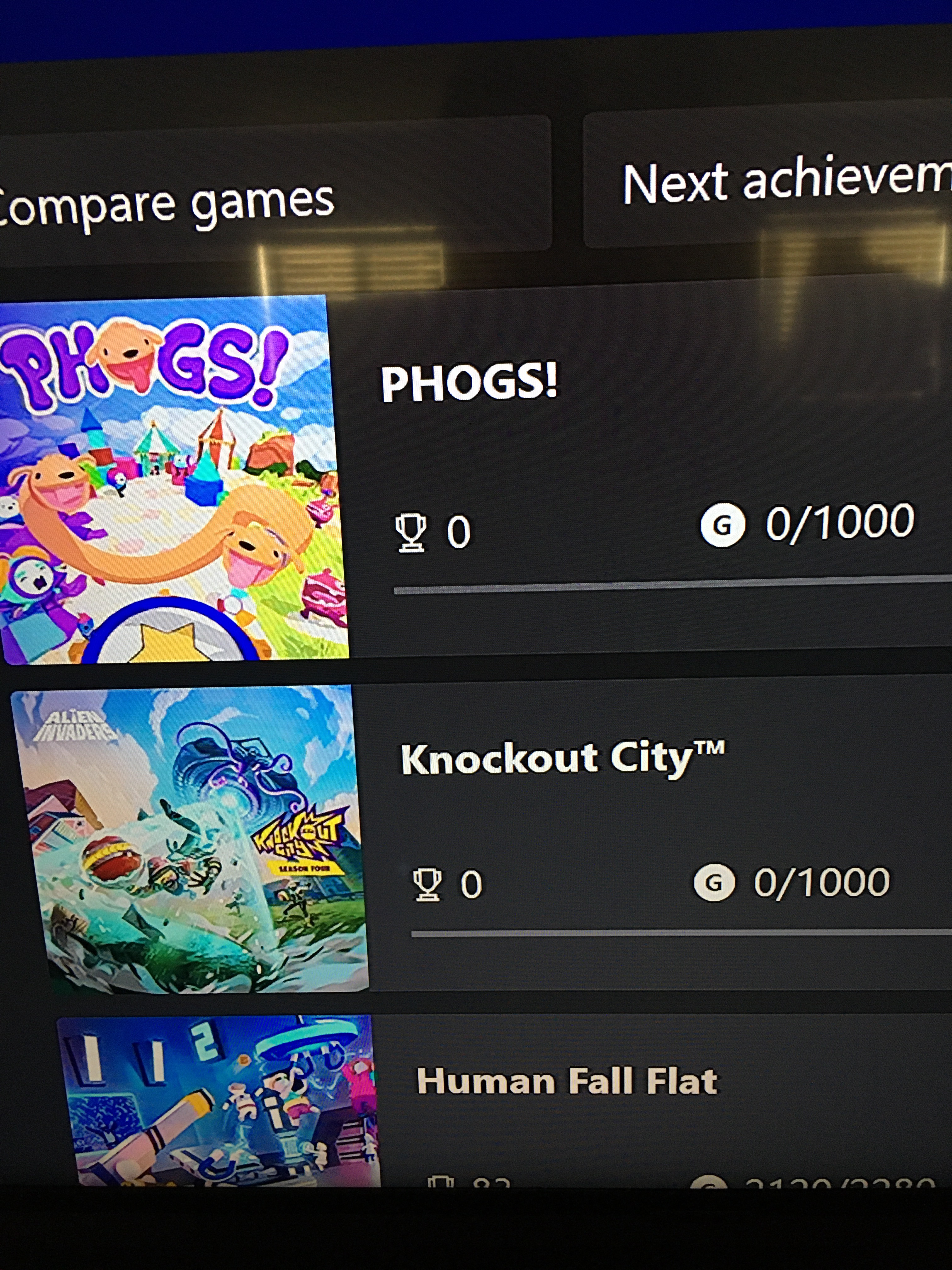 Achievements popping , adding to gamerscore but not showing as - Microsoft  Community