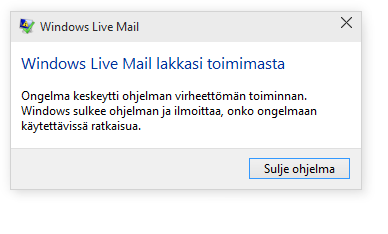 WINDOWS LIVE MAIL - Microsoft Community