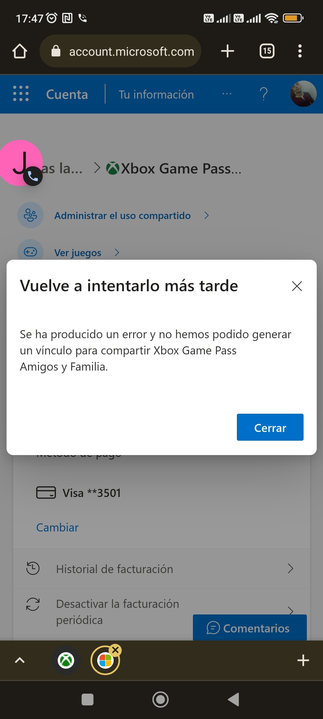 Gamepass family issue - Microsoft Community