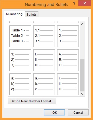 Word 2013 Numbering Library Microsoft Community