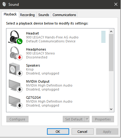 Windows 10 Bluetooth Headphones Only Connect As